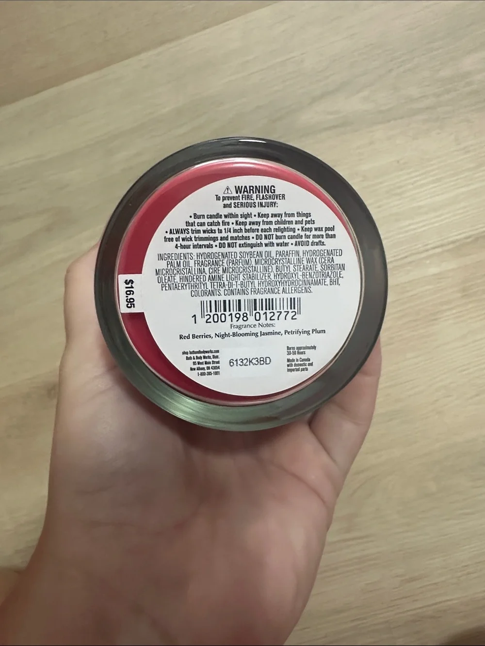 Vampire Blood Single Wick Candle